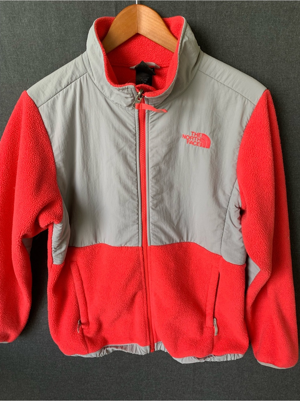 The North Face Two-Tone Denali Fleece Jacket Girls XL - Picture 1 of 8